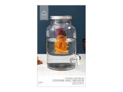 Acessório Vinho E Bar*Cook Concept Fonte de Bebidas em Vidro com Infusor 5,5l Transparente