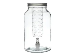 Acessório Vinho E Bar*Cook Concept Fonte de Bebidas em Vidro com Infusor 5,5l Transparente