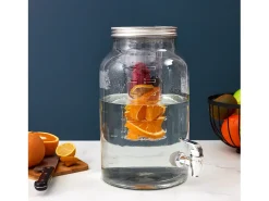 Acessório Vinho E Bar*Cook Concept Fonte de Bebidas em Vidro com Infusor 5,5l Transparente
