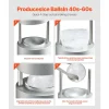 Acessório Vinho E Bar* Forma de Gelo SucceBuy Prensa de Gelo, Kit de Máquina de Gelo de 5.3 cm para Uísque, Prata, Ideal para Bebidas e Festas