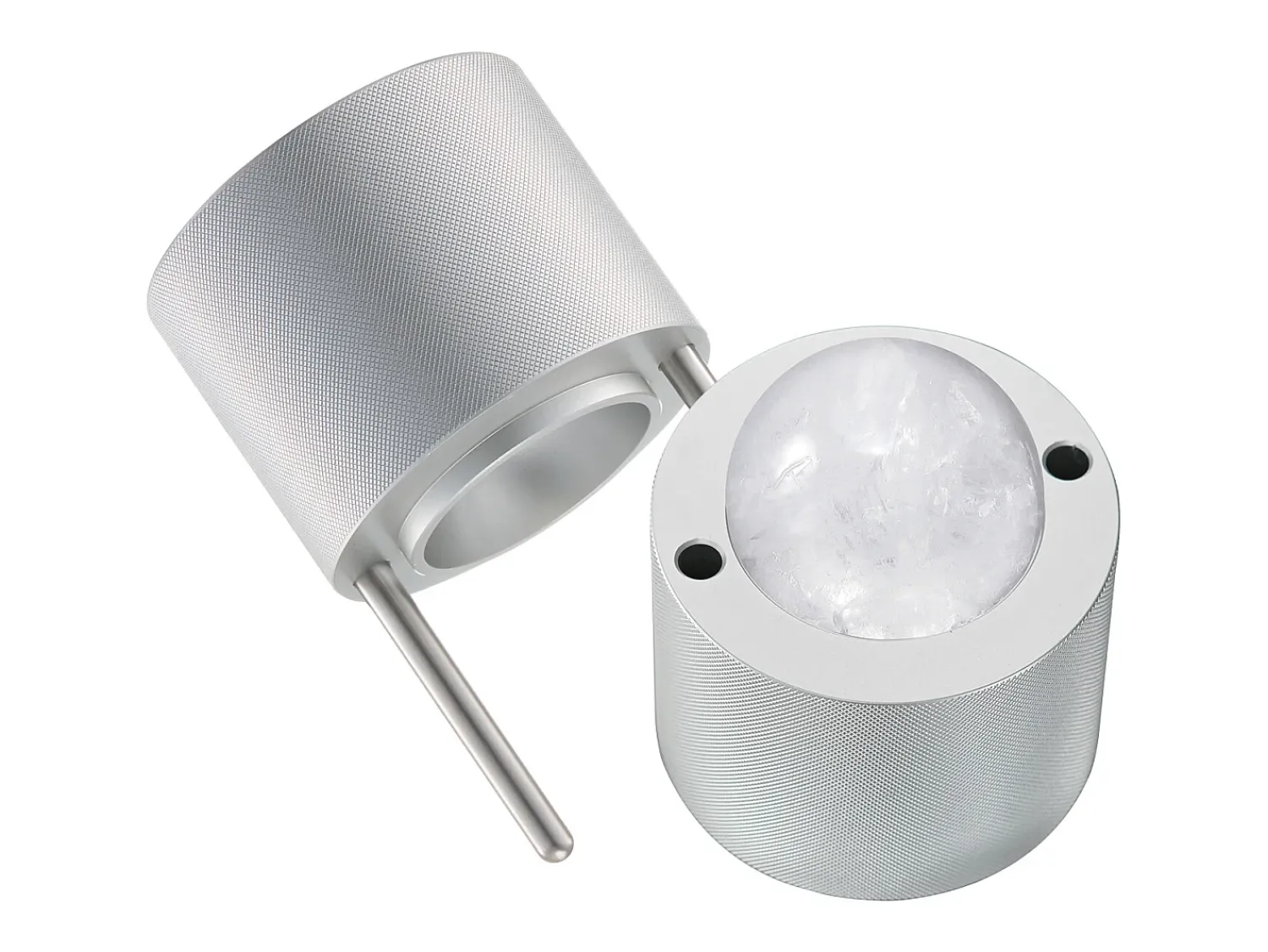 Acessório Vinho E Bar* Forma de Gelo SucceBuy Prensa de Gelo, Kit de Máquina de Gelo de 5.3 cm para Uísque, Prata, Ideal para Bebidas e Festas