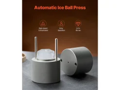 Acessório Vinho E Bar| Forma de Gelo SucceBuy Prensa de Gelo Ice Diamond, Máquina de Bolas de Gelo de 6.5cm, Kit de Prensa de Gelo para Uísque, Perfeito para Uso Doméstico