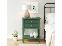Dorel Home Franklin | Mesa de apoio com 2 gavetas em MDF azul^ Mesa De Apoio