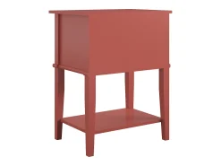 Dorel Home Franklin | Mesa de apoio com 2 gavetas em MDF azul claro^ Mesa De Apoio