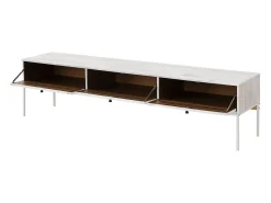 Móvel De Tv|Loft24 Freya | Móvel TV com 3 portas de abrir em Pinho Creme Branco