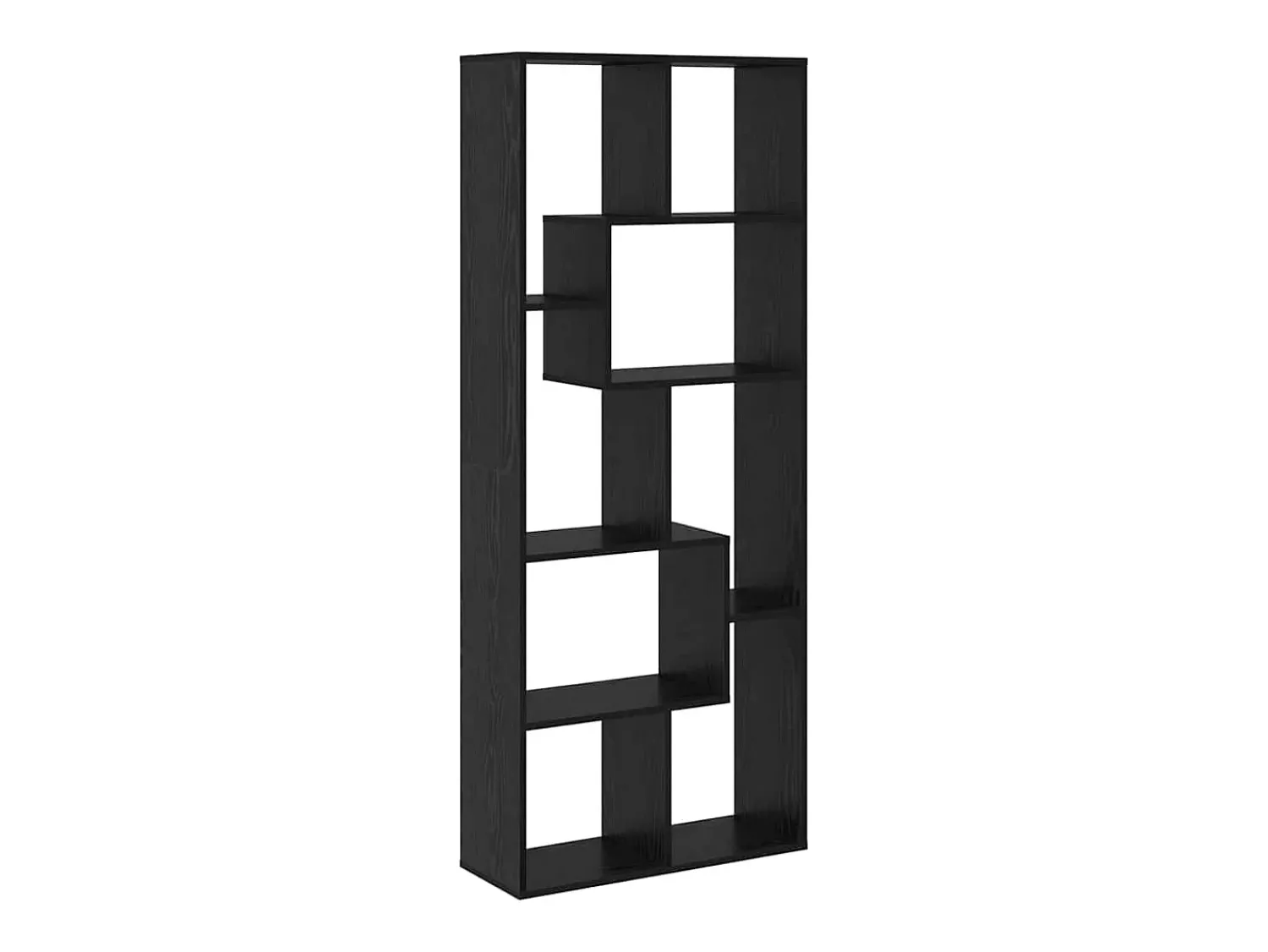 Discount vidaxl Gabinete de Livros Carvalho 67 x 25 x 162 cm Preto