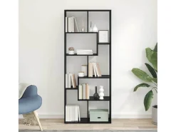 Discount vidaxl Gabinete de Livros Carvalho 67 x 25 x 162 cm Preto