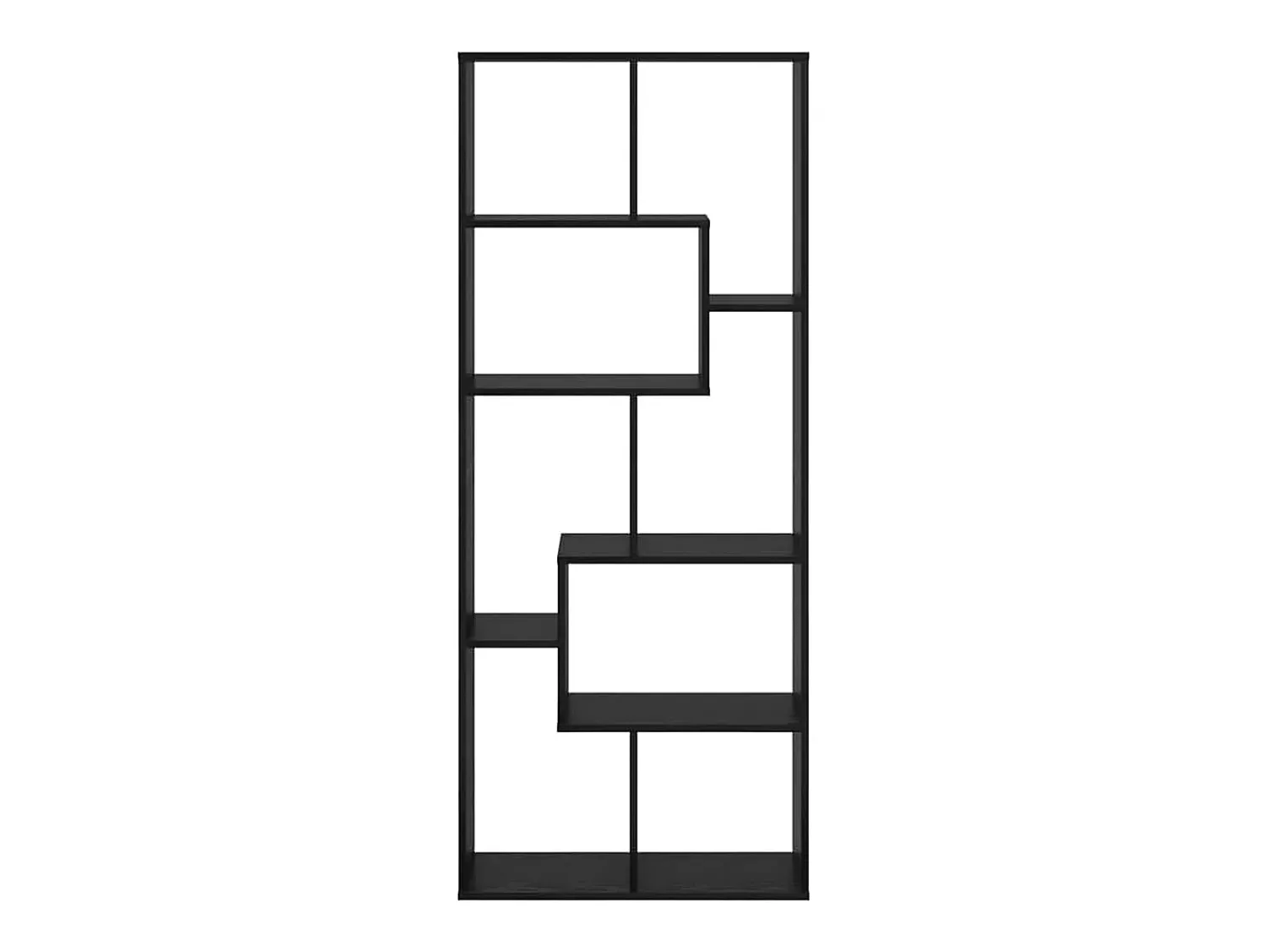 Discount vidaxl Gabinete de Livros Carvalho 67 x 25 x 162 cm Preto