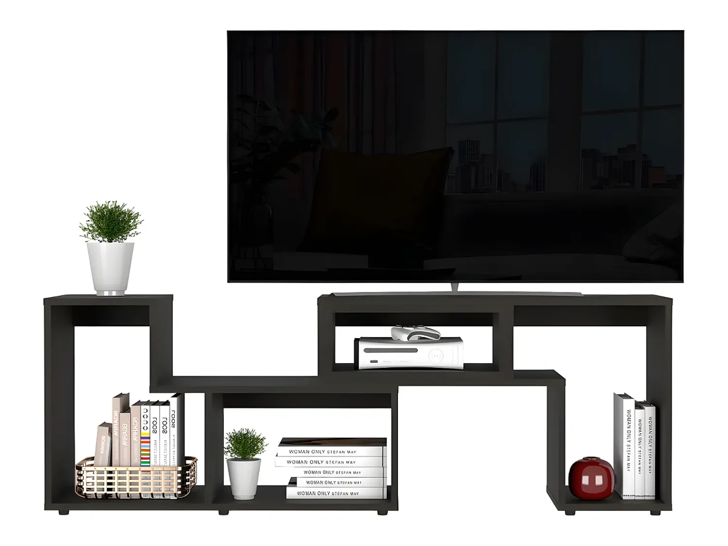 TuHome Gabinete de televisão extensível de Pequim Gabinete de Pequim, com Gabinete^ Móvel De Tv