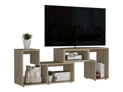 Móvel De Tv*TuHome Gabinete de televisão extensível de Pequim Gabinete de televisão extensível de Pequim, com gabinete Branco