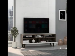 Móvel De Tv|TuHome Gabinete de televisão Oslo, com prateleiras Branco