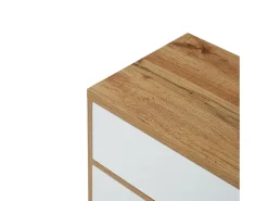 Móvel De Tv*DripeX Gabinete de TV de 5 e 8 e 8 nicho, pés de madeira sólidos, 175x37x51cm, e natural Branco