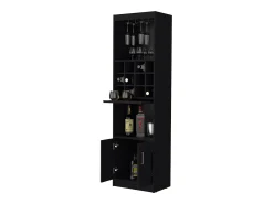 Acessórios De Arrumação|Acessório Vinho E Bar* Gabinete para bar Kevil, wengué Castanho chocolate