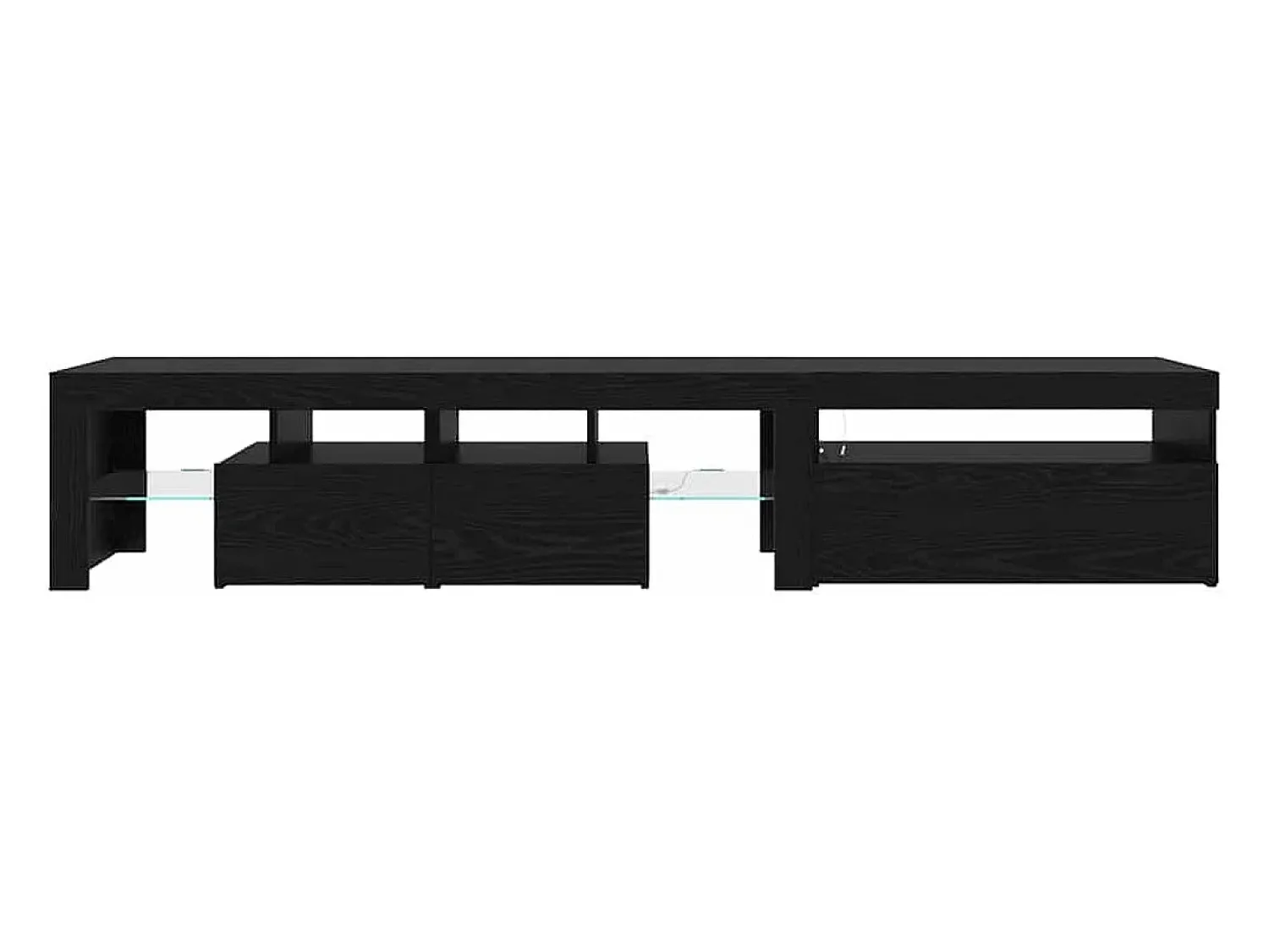 Móvel De Tv*vidaxl Gabinete para TV 2 pcs Carvalho 215 x 36,5 x 40 cm Preto
