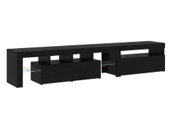Móvel De Tv*vidaxl Gabinete para TV 2 pcs Carvalho 215 x 36,5 x 40 cm Preto
