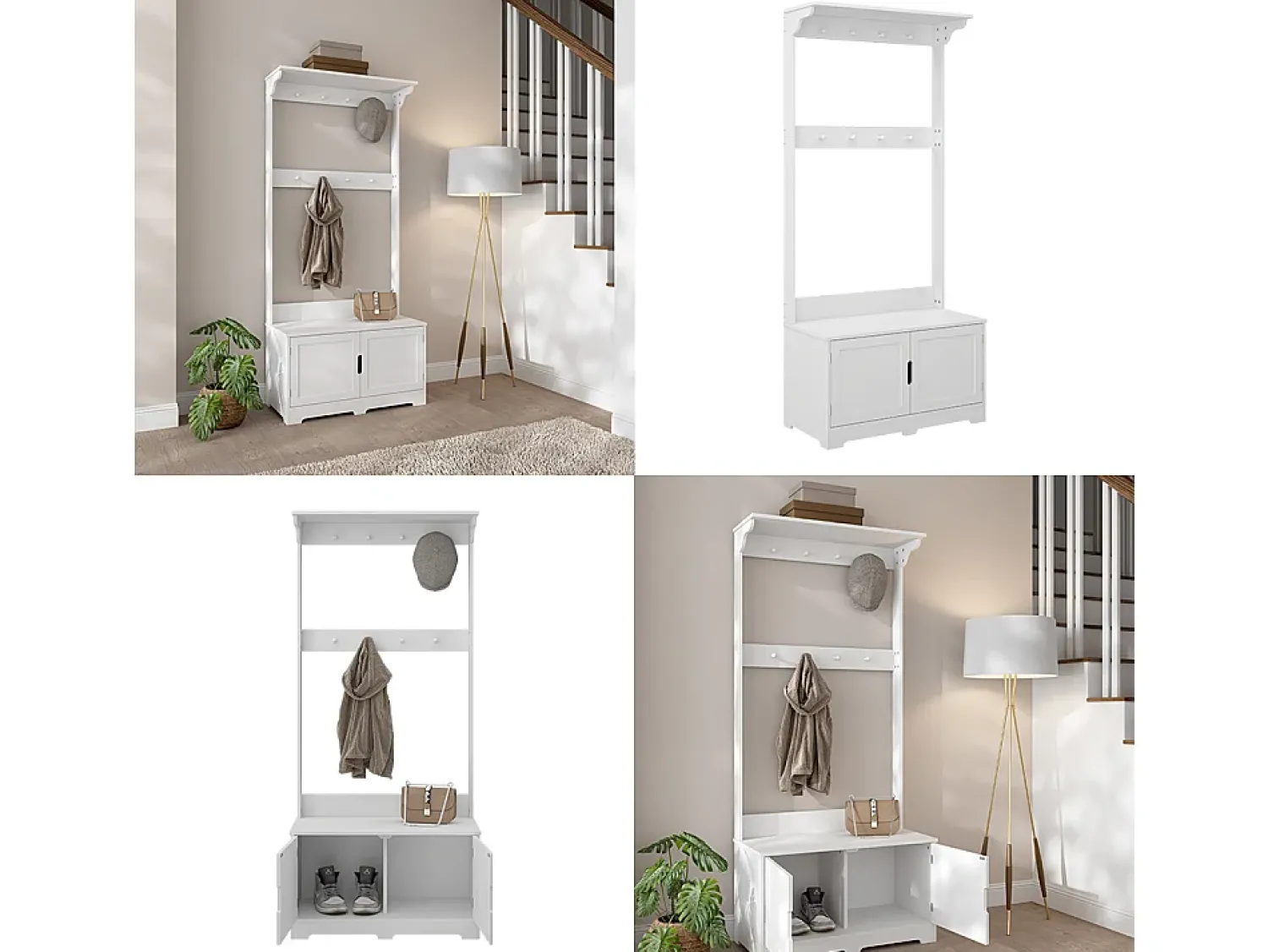 Móvel De Entrada|Vicco Garderobe 80x40x180 lysa Branco