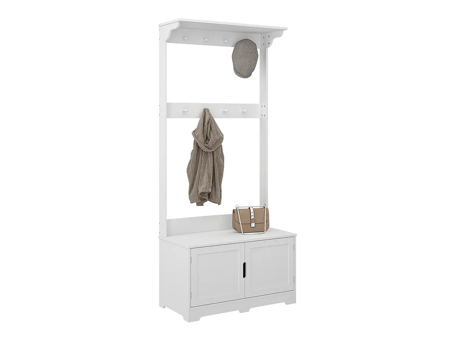 Móvel De Entrada|Vicco Garderobe 80x40x180 lysa Branco