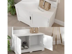 Móvel De Entrada|Vicco Garderobe 80x40x180 lysa Branco