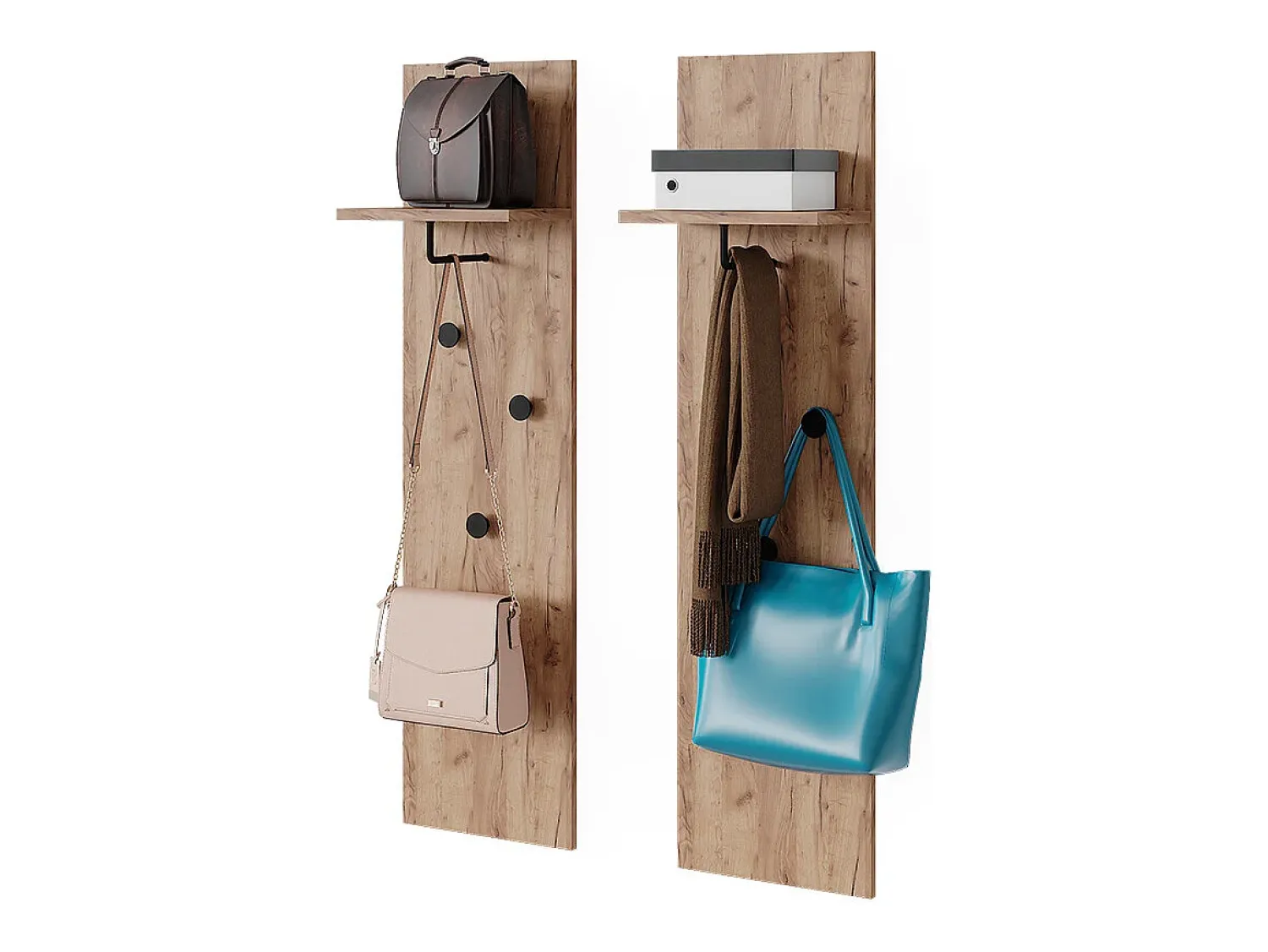 Móvel De Entrada|Vicco Garderobe carvalho goldkraft 36x21.6x135 siri Natural escuro