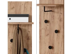 Móvel De Entrada|Vicco Garderobe carvalho goldkraft 36x21.6x135 siri Natural escuro