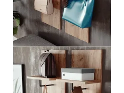 Móvel De Entrada|Vicco Garderobe carvalho goldkraft 36x21.6x135 siri Natural escuro
