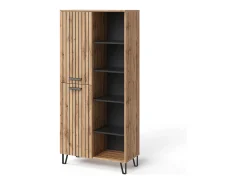 Móvel De Entrada|Vicco Garderobe carvalho wotan 80x38x172 amber Natural escuro