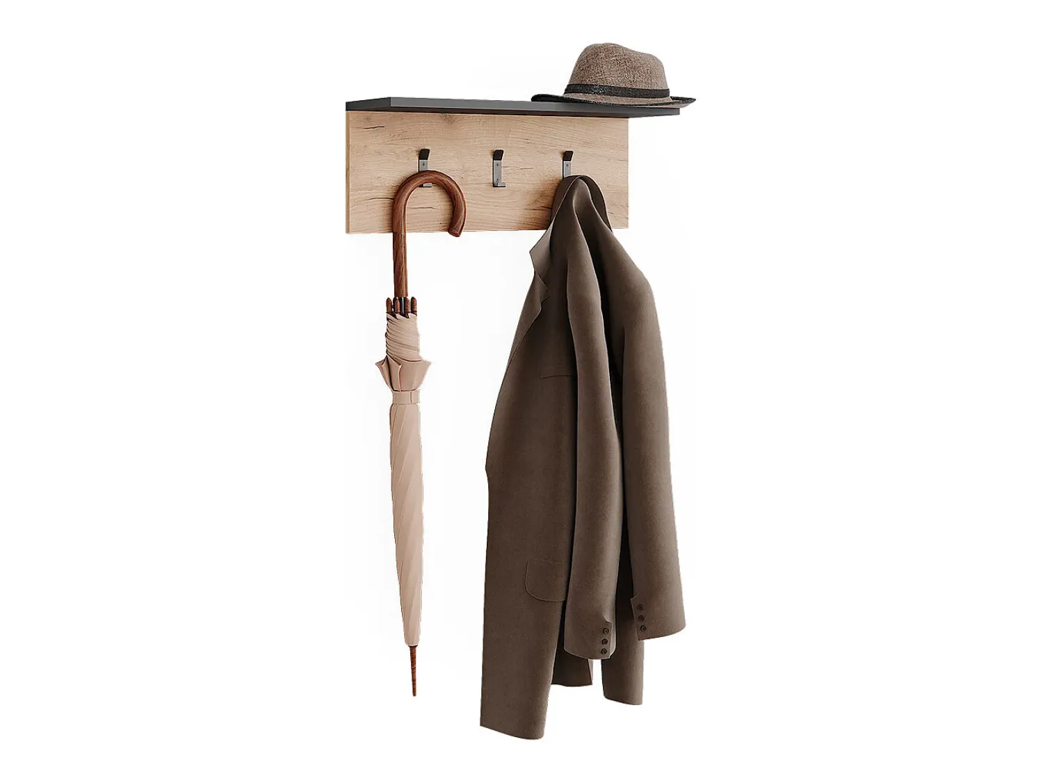 Discount Vicco Garderobe mit Hutablage carvalho antracite/goldkraft 60x18x21.6 orlando Cinza antracite
