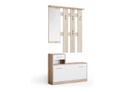 Vicco Garderobe sonoma/branco 100x27.8x111.6 billy^ Móvel De Entrada