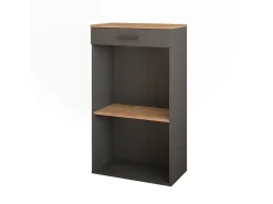 Vicco Garrafeira carvalho goldkraft/antracite 60x34.5x106 repose Natural escuro