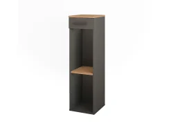 Vicco Garrafeira carvalho goldkraft/antracite 30x34.5x106 repose^ Acessórios De Arrumação|Acessório Vinho E Bar