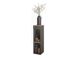 Vicco Garrafeira carvalho goldkraft/antracite 30x34.5x106 repose^ Acessórios De Arrumação|Acessório Vinho E Bar