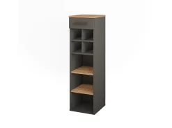 New Vicco Garrafeira carvalho goldkraft/antracite 30x34.5x106 repose Natural escuro