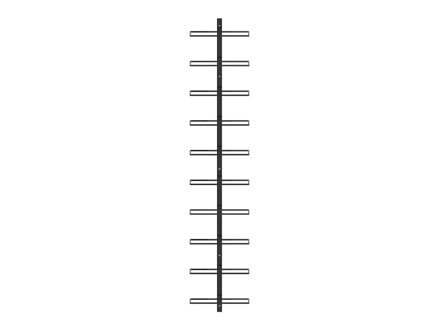 Acessórios De Arrumação|Acessório Vinho E Bar| Garrafeira de parede para 10 garrafas metal PT873966 Preto