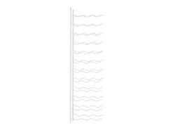 Acessórios De Arrumação|Acessório Vinho E Bar| Garrafeira de parede para 36 garrafas ferro PT667374 Branco
