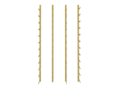 Acessórios De Arrumação|Acessório Vinho E Bar| Garrafeira de parede para 36 garrafas 2 pcs ferro PT832369 Dourado