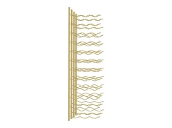 Acessórios De Arrumação|Acessório Vinho E Bar| Garrafeira de parede para 36 garrafas 2 pcs ferro PT832369 Dourado