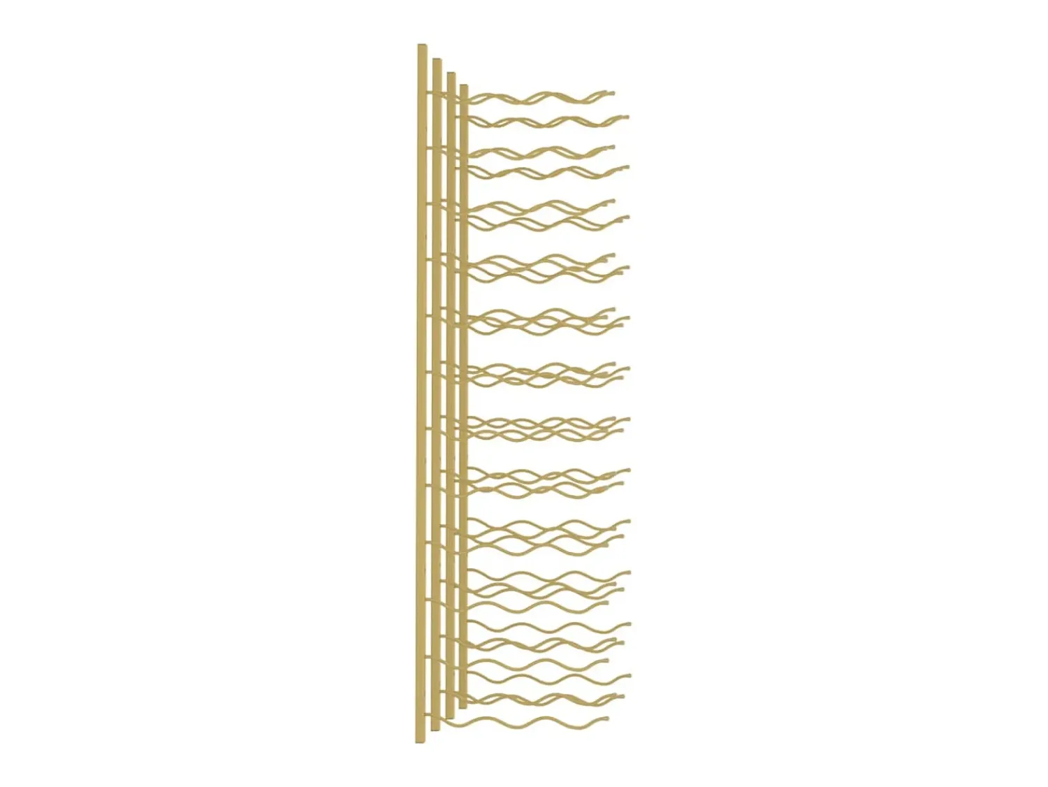 Acessórios De Arrumação|Acessório Vinho E Bar| Garrafeira de parede para 36 garrafas 2 pcs ferro PT832369 Dourado