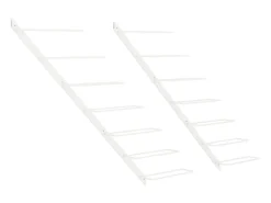Acessórios De Arrumação|Acessório Vinho E Bar| Garrafeira de parede para 7 garrafas metal PT348128 Branco
