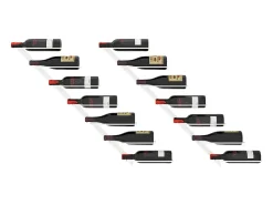 Acessórios De Arrumação|Acessório Vinho E Bar| Garrafeira de parede para 7 garrafas metal PT348128 Branco