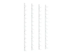 Acessórios De Arrumação|Acessório Vinho E Bar| Garrafeira de parede para 12 garrafas 2 pcs ferro PT473750 Branco