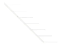 Acessórios De Arrumação|Acessório Vinho E Bar| Garrafeira de parede para 7 garrafas metal PT667733 Branco