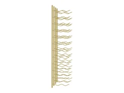 Acessórios De Arrumação|Acessório Vinho E Bar* Garrafeira de parede para 24 garrafas 2 pcs ferro PT811870 Dourado
