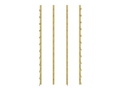Acessórios De Arrumação|Acessório Vinho E Bar* Garrafeira de parede para 24 garrafas 2 pcs ferro PT811870 Dourado