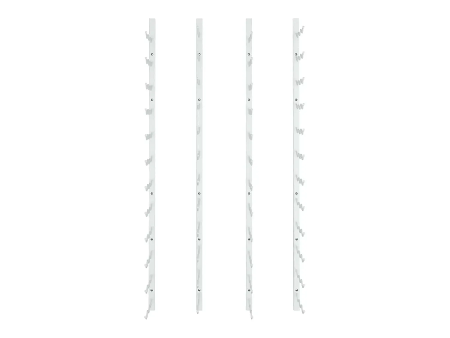 Acessórios De Arrumação|Acessório Vinho E Bar* Garrafeira de parede para 36 garrafas 2 pcs ferro PT479017 Branco