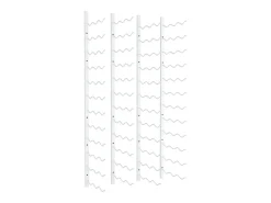 Acessórios De Arrumação|Acessório Vinho E Bar* Garrafeira de parede para 36 garrafas 2 pcs ferro PT479017 Branco