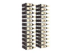 Acessórios De Arrumação|Acessório Vinho E Bar* Garrafeira de parede para 36 garrafas 2 pcs ferro PT479017 Branco