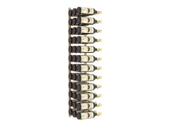 Outlet Garrafeira de parede para 36 garrafas ferro PT835230 Dourado