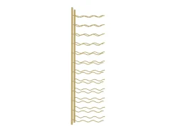 Outlet Garrafeira de parede para 36 garrafas ferro PT835230 Dourado