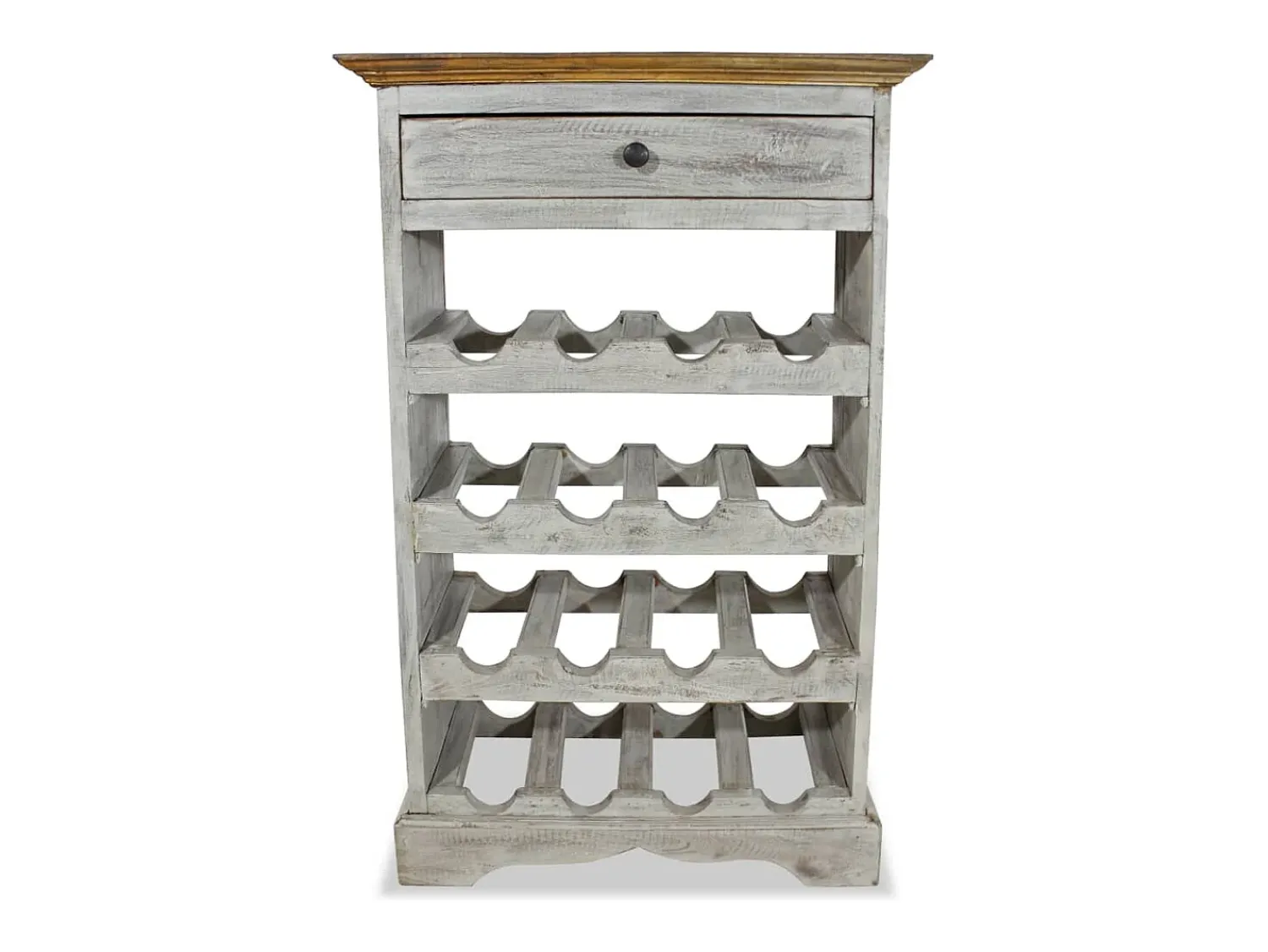 Sale Garrafeira madeira reciclada maciça 55x23x85 cm PT954208 Castanho