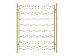 Acessórios De Arrumação|Acessório Vinho E Bar* Garrafeira para 48 garrafas metal PT786438 Dourado
